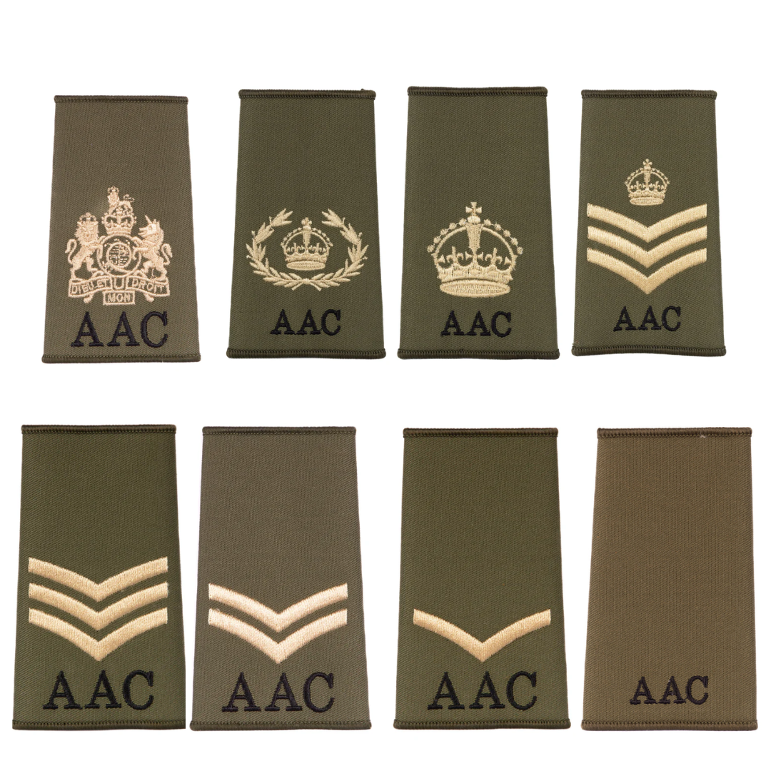 Ivory On MTP Epaulet Ivory On Multicam Rank Slide Epaulette - King's Crown C3R For British Army Style Military Uniform Accessory - Foto 8