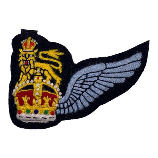 Picture of The Army Air Corps Rearcrew 1/2 Wing Badge for Working Dress & No2 Dress - Tudor Crown