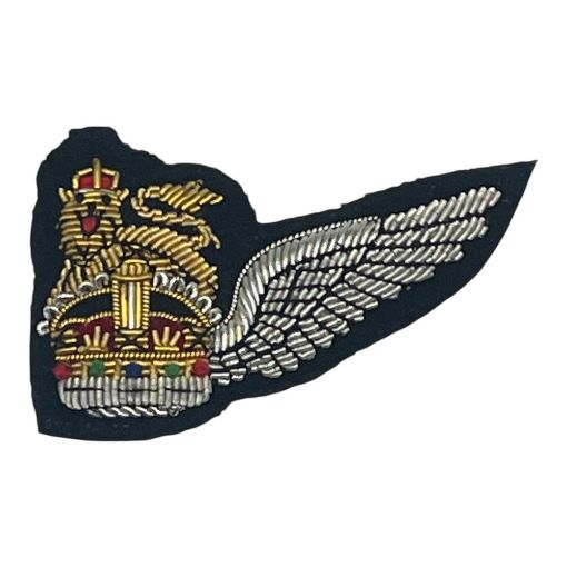 Picture of The Army Air Corps Rearcrew 1/2 Wing Badge for No1 Dress - Tudor Crown