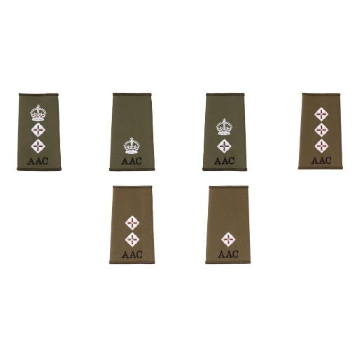 Picture of Army Air Corps Comm. Officer Rank Slides - Olive