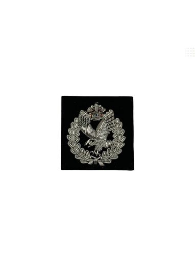 Picture of Army Air Corps Beret Badge - Officer's Bullion Wire - Navy - Tudor Crown