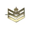 Picture of Brass Chevrons with Shanks - Staff Sergeant - Tudor Crown