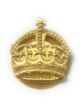 Picture of Metal Crown WO2 (CSM) - Brass with Back Plate - Shank Fitting - Tudor Crown