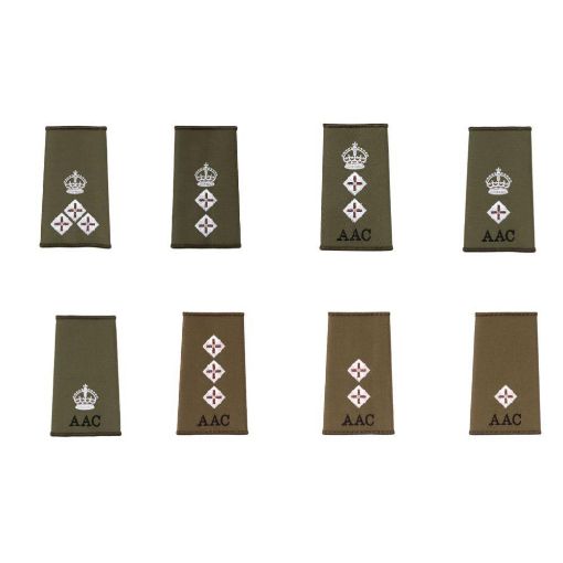 Picture of Army Air Corps Comm. Officer Rank Slides - Olive